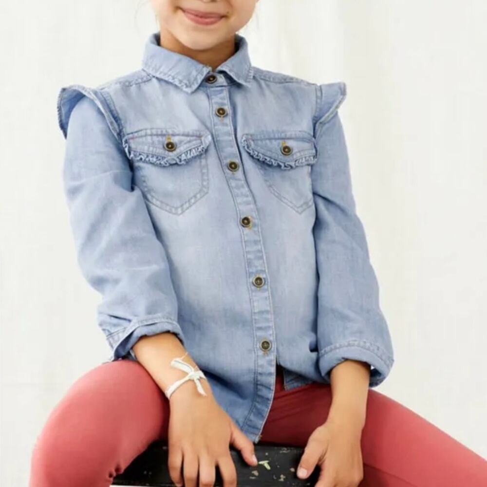 Matilda Jane size 4‎ Lyle’s Button Down Denim Shirt